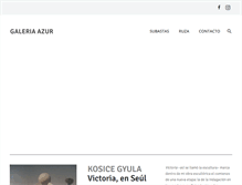 Tablet Screenshot of galeriaazur.com